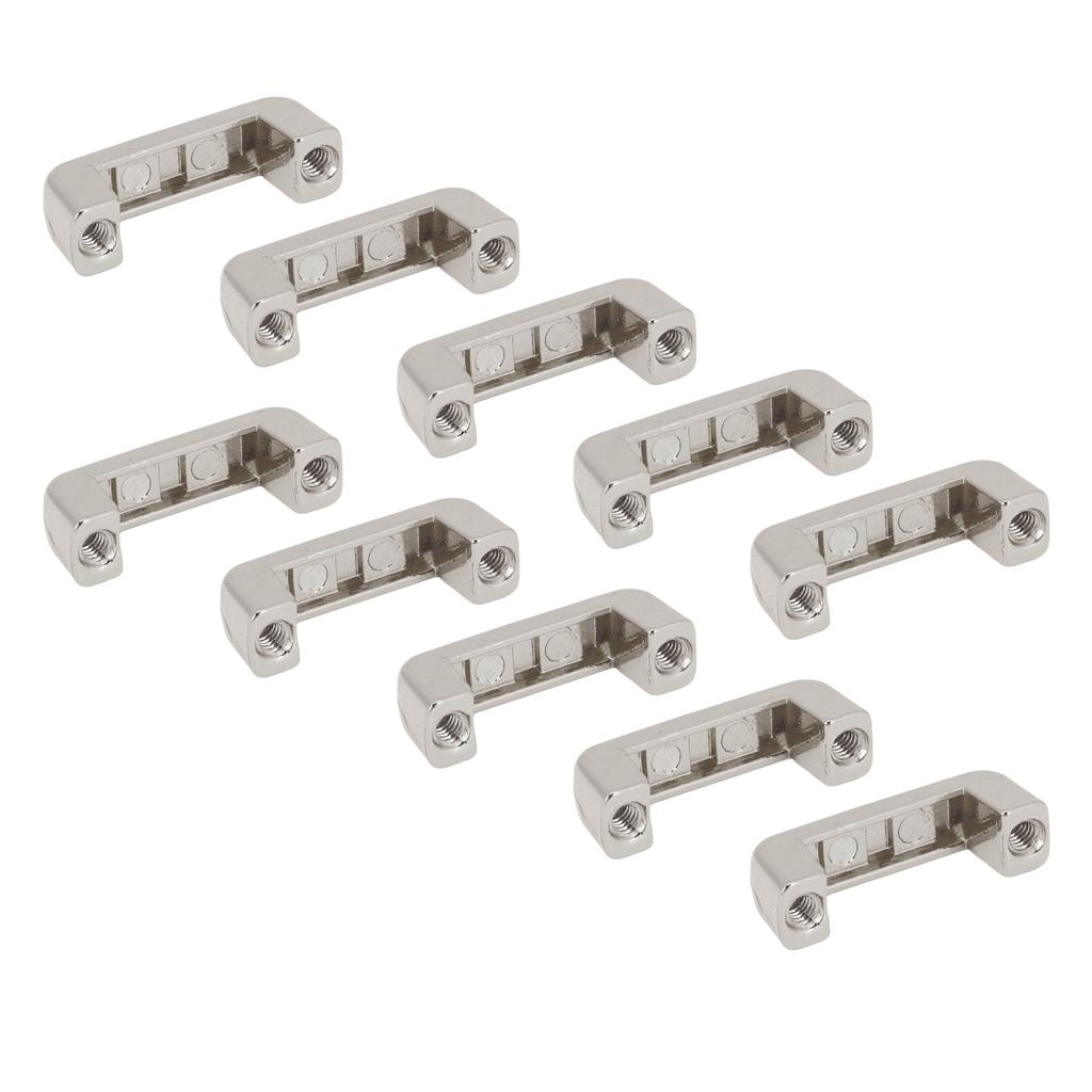 20 Pcs Arch Bridge Buckle 16.5x6x7mm Metal D Ring Connector Buckle with PH Screw for Leather
