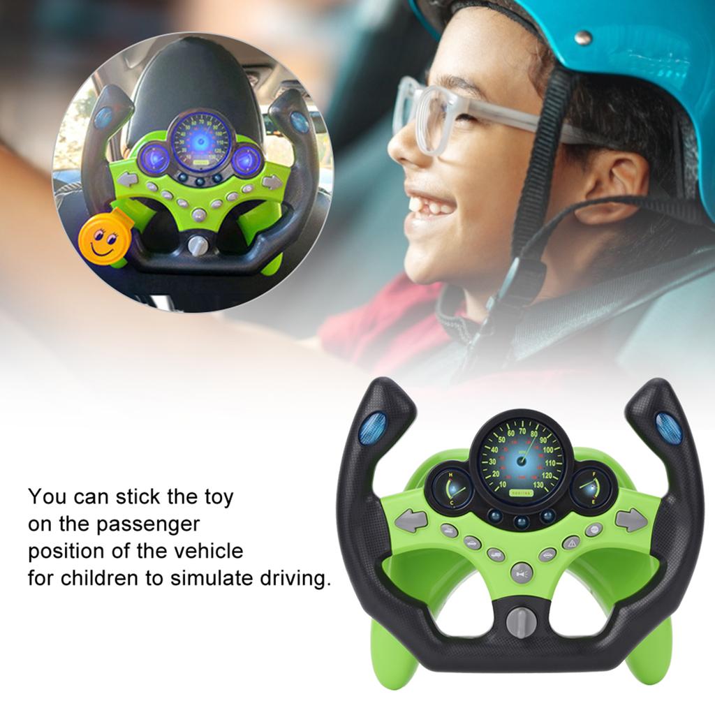 Barn Lyd Lys Simulasjon Ratt Tidlig Pedagogisk Intelligent Leketøy Grønn