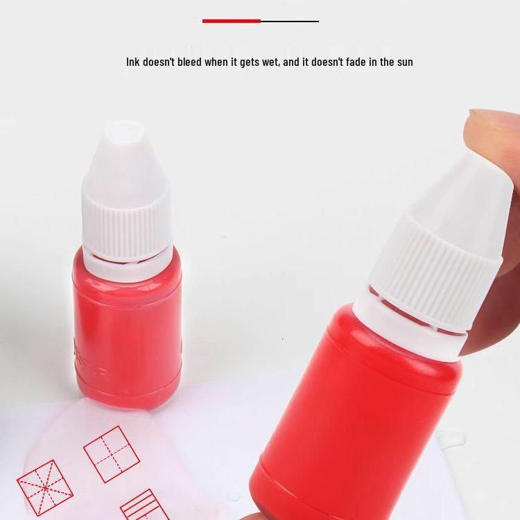 Red Quick-Drying Ink Refill for Photosensitive Stamps and Official Seals