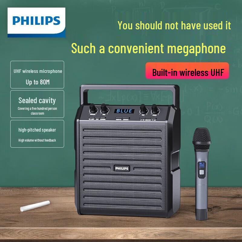 Philips SD50 Portable Amplifier with Wireless Microphone