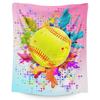 Softball Blanket, Fashion Softball Gifts for Girls Boys Teenagers, Super Soft Warm and Comfortable Throw Blanket for All Season