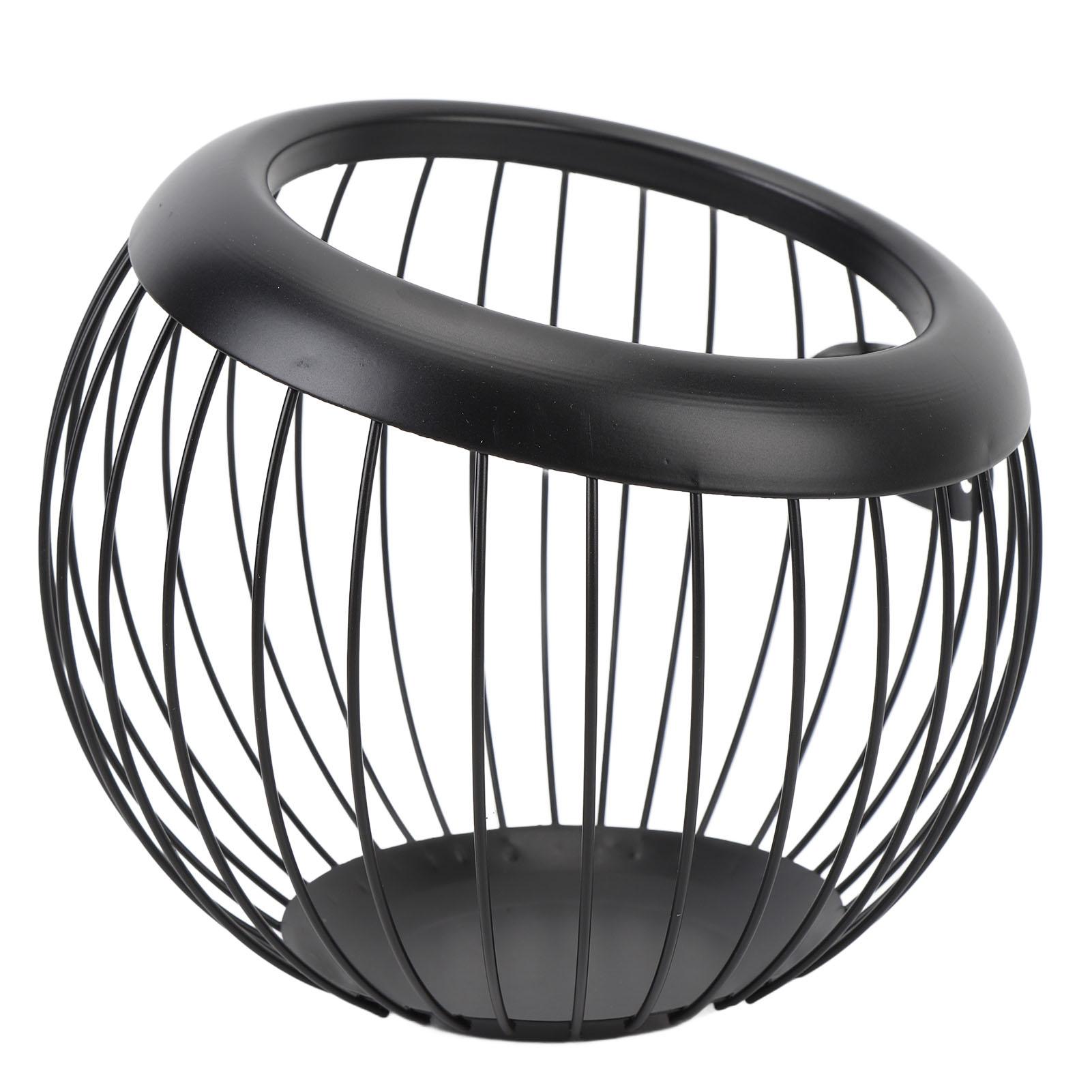 Coffee Pod Holder Wire Basket Large Capacity Iron Coffee Pods Storage Basket for Coffee Bar Counter Desktop