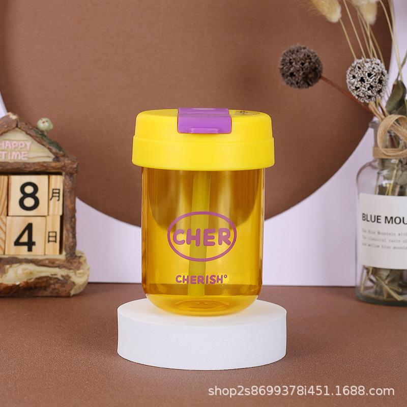 

Mini Ton Ton Cup Female Cute Plastic Cup Simple And Portable High Value Straw Water Cup Small Capacity Coffee Cup 300ML