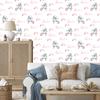 Wallpaper Bunnies rainbows and hearts for living room and bedroom 50x1000