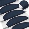 VidaXL Self-adhesive Stair Treads 10 Pieces 65 X 21 X 4 Cm Navy Blue Semicircular Large 149719
