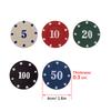 100Pcs Counting Game Chips Plastic Poker Chips Markers with Box for Math Practice Poker Chips Game