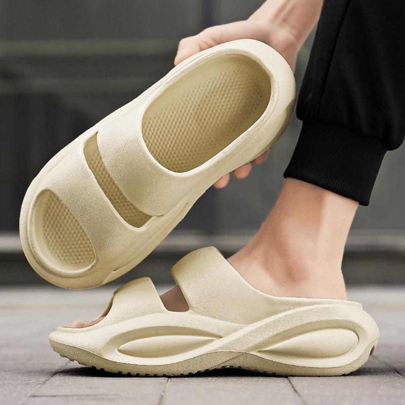 Men's Sandals House Slippers Men's Slippers Flat Sandals Shoes for Men Beach Thick Bottom Soft and Comfortable Non-Slip New
