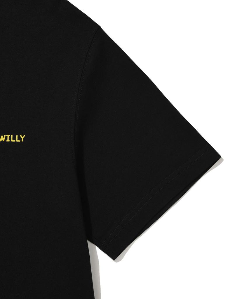 WACKY WILLY Ace Short Sleeve T-Shirt Black
