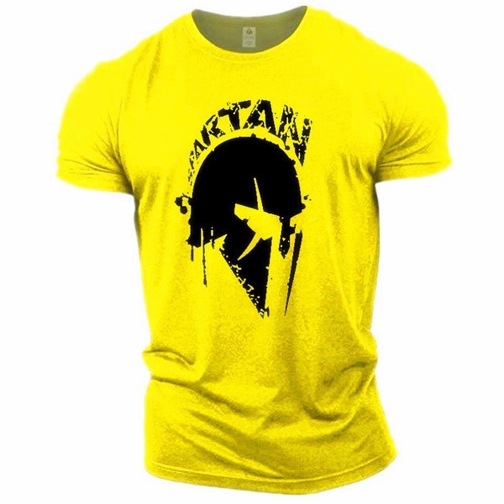 Retro Spartan men's T-shirt, 3D printed short sleeved top, oversized fashionable oversized fitness and sports men's clothing