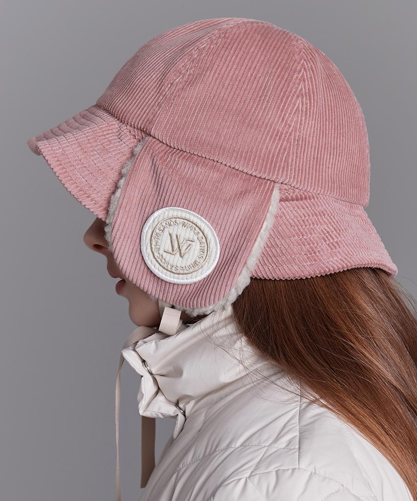Hwaiteusaenjeu Unisex Corduroy Earmuff Bucket Hat Sunny (8 Colors)