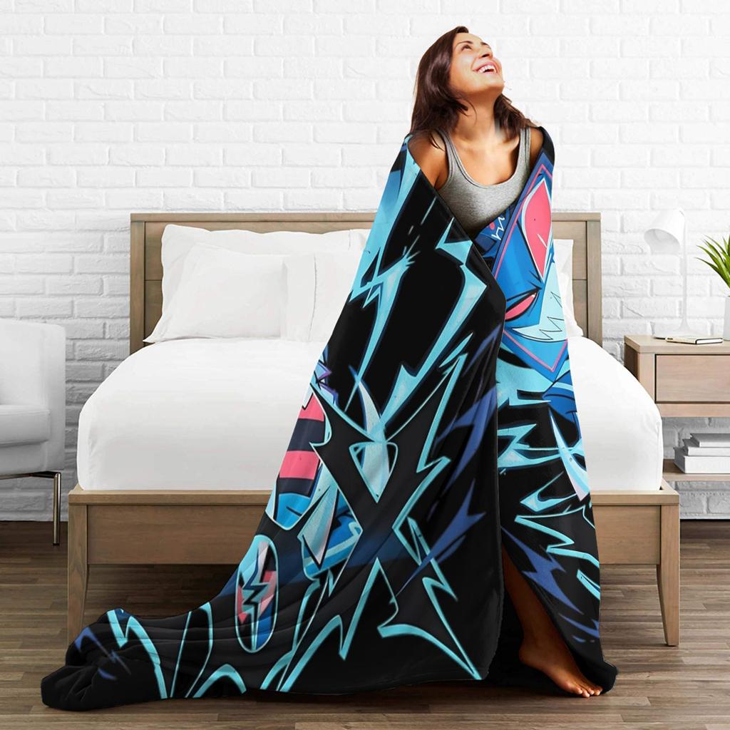 Hazbins Hotels Vox Solo Metalldecke Superweiche Kuscheldecke Winter Mädchen Wohnzimmer Reise Büro Tagesdecke