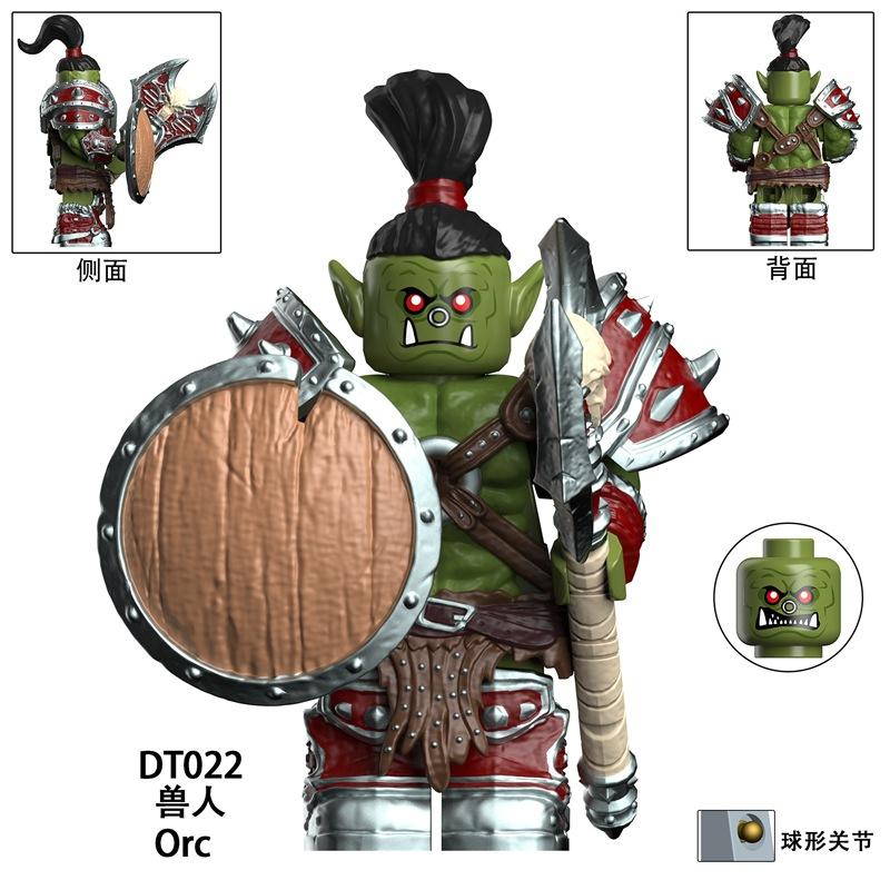 Ungiftige 3/6 Warcraft Power Orc Modellbausteine Mini-Puppe Montage Kompatibel mit Mini Action-Puppen-Serie Dekoratives Spielzeug Geschenke
