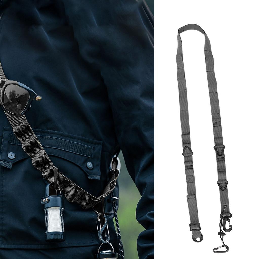 Shoulder Strap Multipurpose 24 Holes Hanging Camping Clothesline Lanyard for Outdoor Clothes