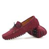 Big Size 46 47 Wine Red Man Moccasins Men Loafers High Quality Leather Shoes Slip On Flats Shoes Casual Gommino Driving Shoes