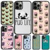 Funny Pug Dog Phone Case For iPhone 17 Air 14 15 16 16e 13 12 Max Cover For Apple iPhone 17 Air 11 Pro Max Plus Coque