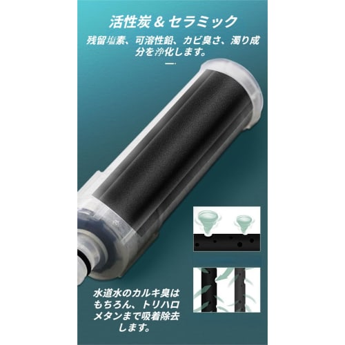 JF-20 Water Purification Cartridges, Replacement Cartridges (Set of 3) for JF-20-T All-in-One Water Purifiers, Antibacterial Cartridges, High Chlorine