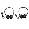 10pcs Kids Classroom Headphones Soft 3.5mm Wired Over Ear Design Adjustable Headband Headphones For Children Black