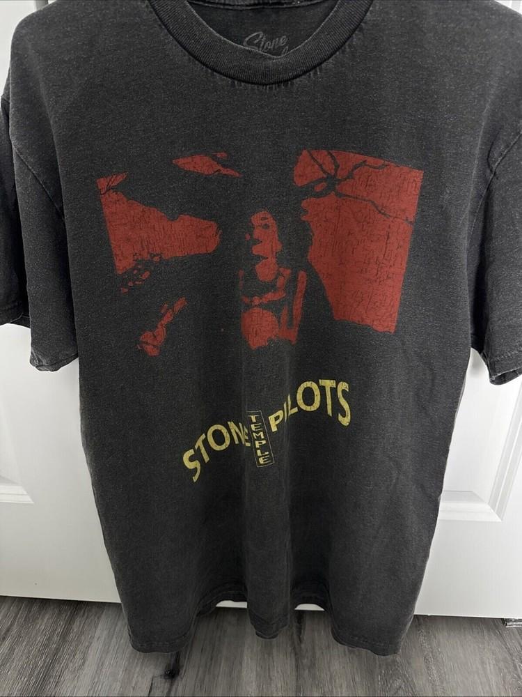 Stone Temple Pilots Унисекс Черная Винтажная Футболка Репринт AN49868 Унисекс Футболка XL