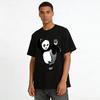 Kung Fu Panda Vtipný Kop Print Ležérní Tričko Unisex Trendy Top Tričko z čisté bavlny