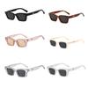 Kwadratowe Damskie Modne Gogle Plastikowa Oprawka Styl Uliczny Okulary Ochronne