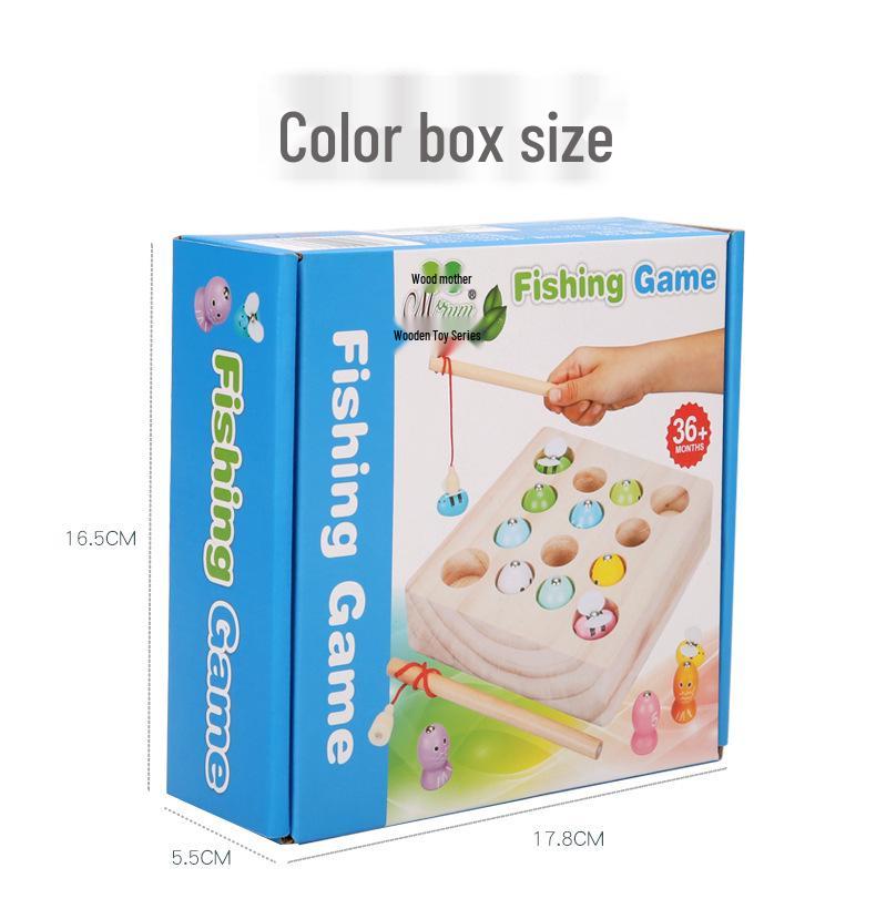 Wooden Children's Educational Magnetic Bee Fishing Game