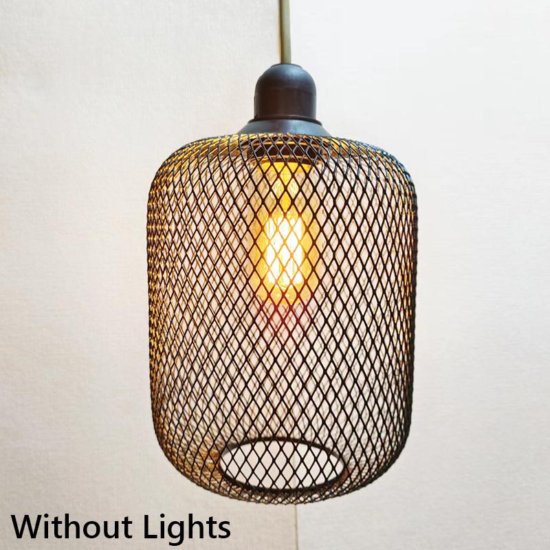 Moderne Pendelleuchtenabdeckungen Geometrische Eisen-Pendelleuchte Lampenschirm Küche Loft Café Geschäft Restaurant Hängeleuchte