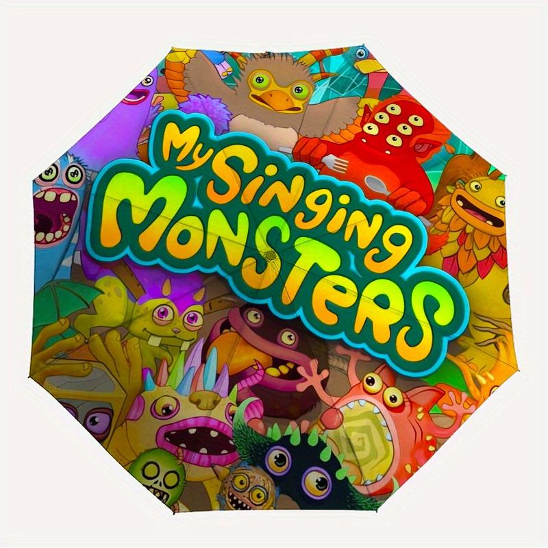 

1pc Singing Monsters Themed High-quality Umbrella,Automatic Opening and Closing Umbrella,Multi-functional Umbrella G0811186