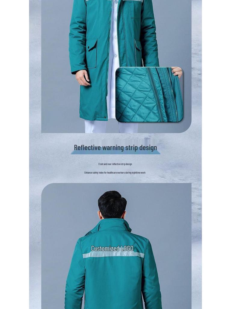 Neuer Winter-Baumwollmantel für Notaufnahmeärzte und -pfleger