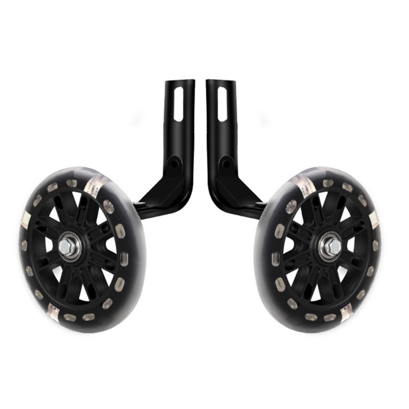 1Pair Bikes Mutes Flashs Auxiliary Wheel Practice Stabilizers Bikes Auxiliary Wheel