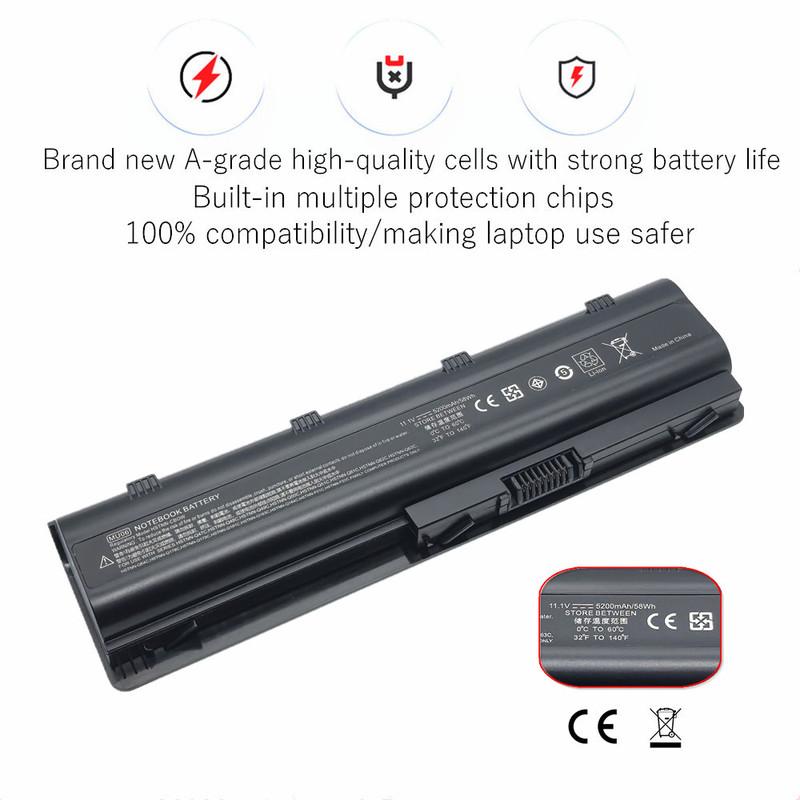 Nieuwe laptopbatterij voor HP/Compaq DM4 DM4T MU06 HSTNN-UBOW G32 G42 G42t G56 G62 G72 g4 g6 g7 CQ32 CQ42 CQ56 CQ62 CQ72 CQ57 CQ58