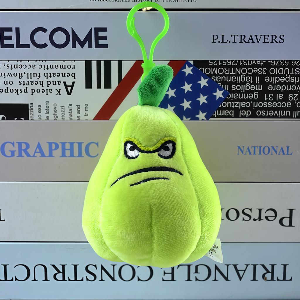 2025 New Style Plants vs Zombies Plush Pendant Cute SunFlower Peashooter Chomper Bag Keychain Decoration Stuffed Doll Kids Gift