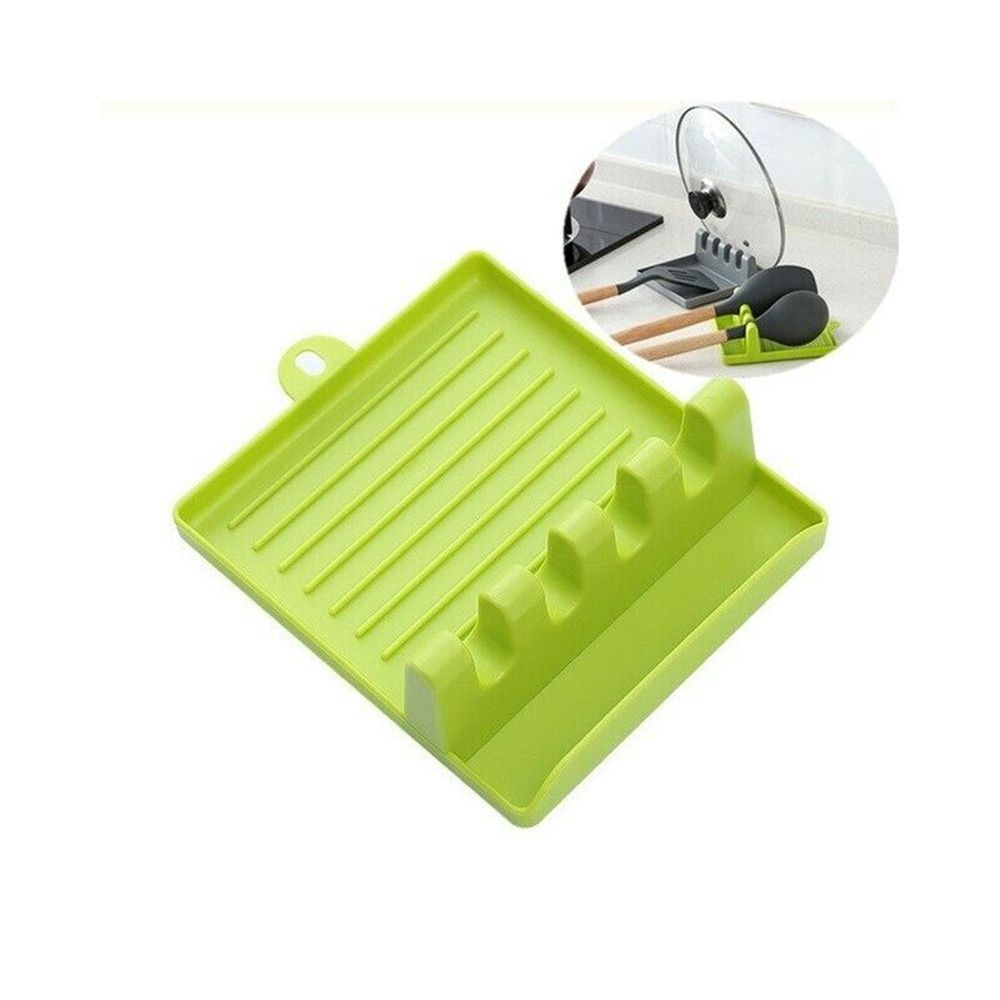 Cap Shelf Spoon Rest Stove Organizer Pots Cover Rack Spoon Holder Wall-mounted Pot Lid Holder