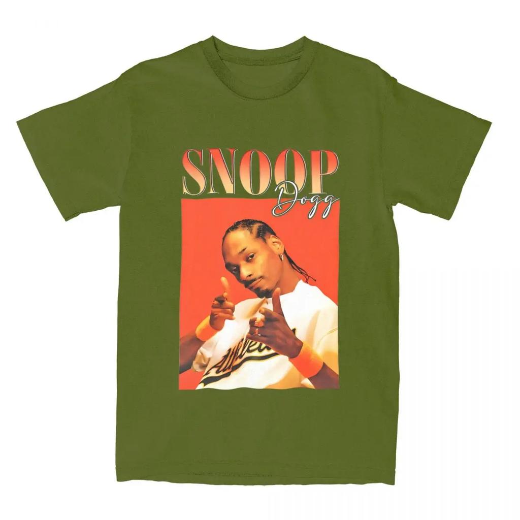 Snoop Dogg Snoop Tou T-Shirt Herren 100% Baumwolle Lustige T-Shirts Rundhals Vintage T-Shirts Kurzarm Tops
