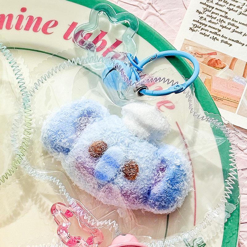 Silicone Animal Head Pendant Pinch Toy - Vintage Cream Clay Decompression Accessory