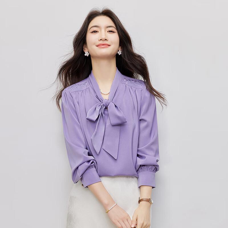 

Kaseye Women s Professional Tie-Neck Chiffon Blouse L