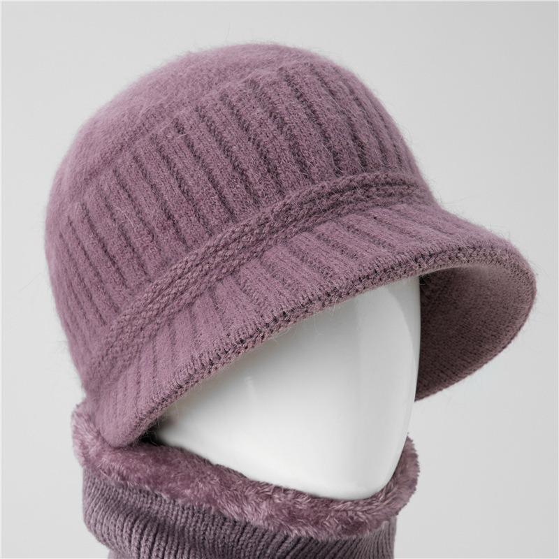 Hat Women's Autumn and Winter Knitted Hat Warm and Cold Hat Wool Hat
