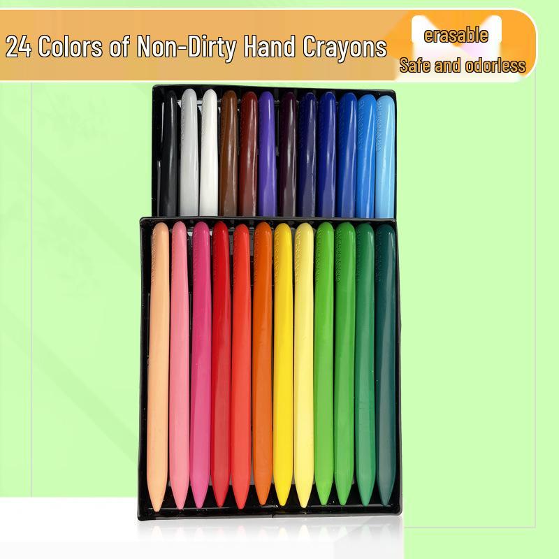 Triangular Washable Children's Crayons - Mess-Free, Double-Ended Doodle Pens for Kids
