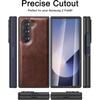 Foluu Case for Samsung Galaxy Z Fold 6, with Front Built-in Screen Protector, PU Leather + Hard PC Shell Ultra Thin Slim Durable Protective Phone