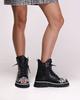 Demi Boots Evromoda 3135011 36 Black Leather Biker