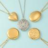 Roestvrij Staal Foto Medaillon Ketting Hart Rond Ovaal Gepersonaliseerde Herinnering Sieraden voor Vrouwen Mannen