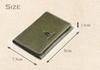 Italian Leather Cowhide Business Card Holder Chocolate [Hushpuppy]