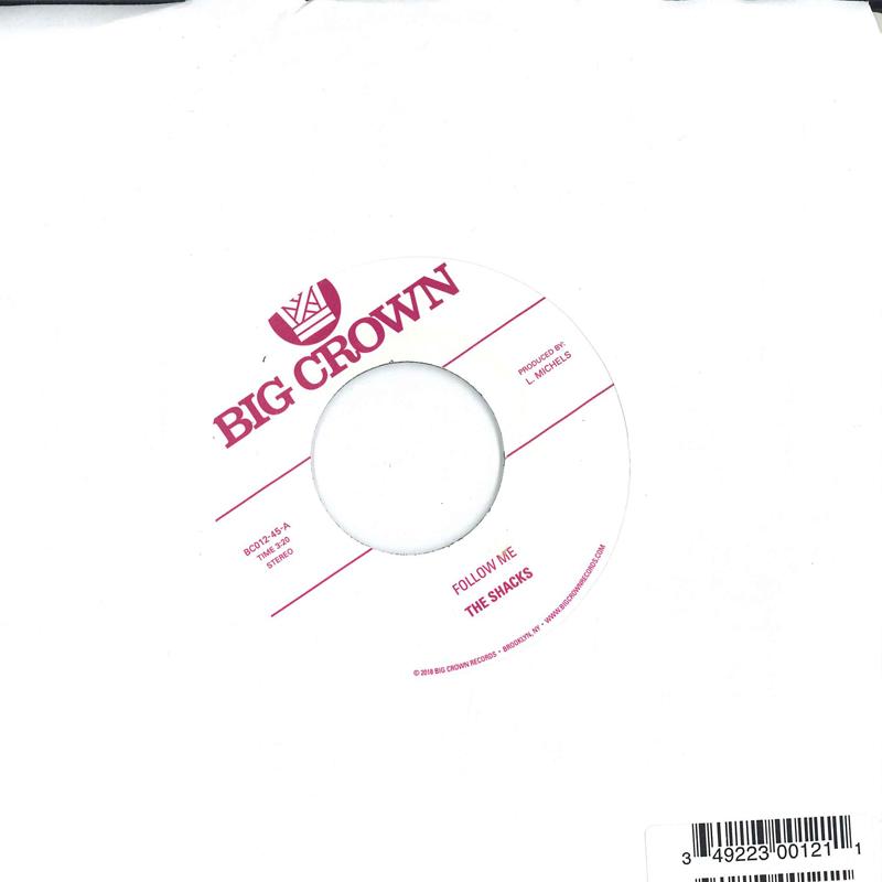 

7inch Record SHACKS - Follow Me / Texas BC01245 Big Crown Recor 2018 US Rock