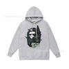 Unisex Oversized Cotton Hooded Sweatshirt With Camo Print Loose Fit Streetwear Teens Adults