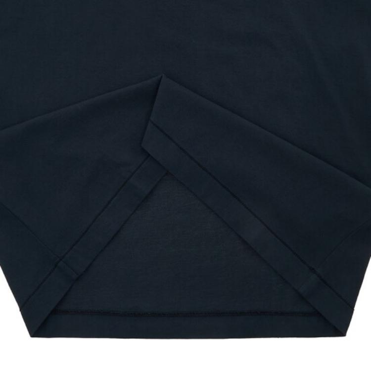 Stone Island T-Shirt Ss23 Solid Color Round Neck Patch Pocket Short Sleeve Kids Tops Black 781620347-V0020