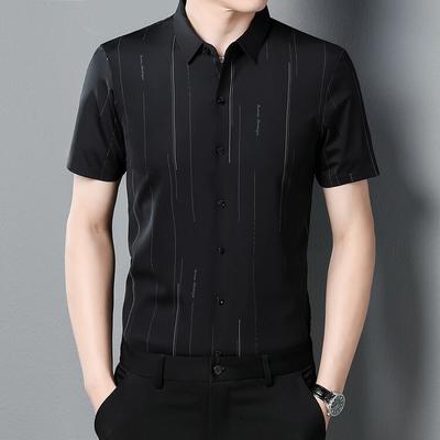 Kurzarmhemd Herren Business Casual Herrenhemden Einfarbig Dünn Sommer Neue Herrenbekleidung