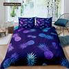 Fruit 3D Pineapple Fruit Pattern Duvet Cover Set King Queen Size Bedding Sets With Pillowcase For Boy Girl Polyester Bedding Set