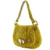 Anteprima Handbag Wire Bag with Flap Mustard Yellow Wire Cord/suede Women Used
