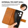 For Oppo A3x 5G/A3x 4G/A3 5G/A3 4G/A60 5G/A40 4G Stand Case Anti-Scratch Calf Texture Leather Phone Cover