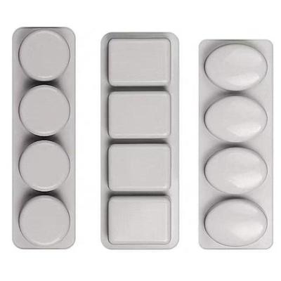 1PC 3D Square Round Oval Silicone Soap Mold DIY Soap Making Supplies Handmade Chocolate Fudge Cake Decoration Baking Mold Home Gift