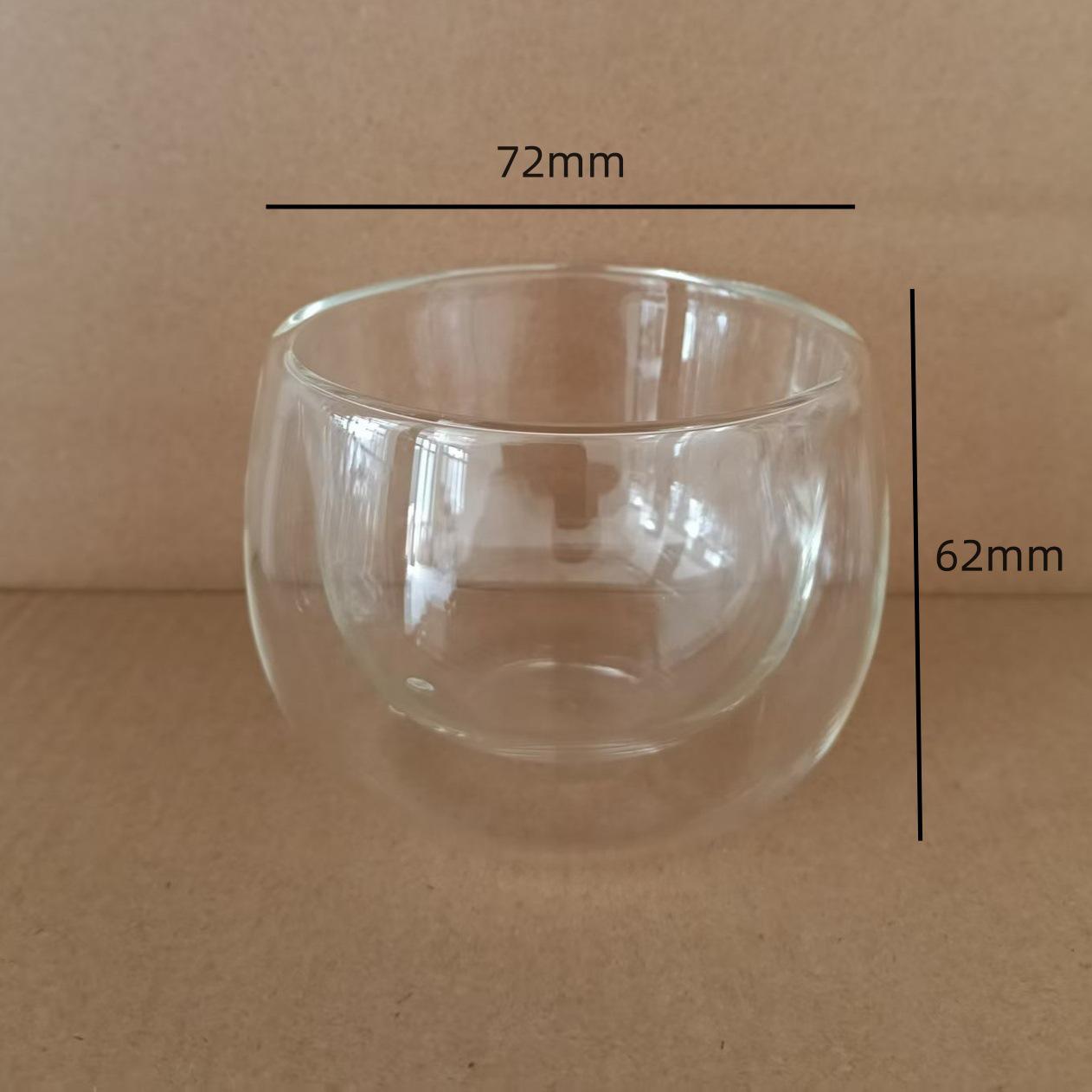 Double-Layer Tea Infuser Gaiwan - 150ml Glass Tea Set for One 150ml